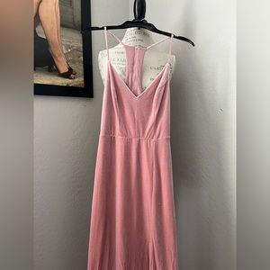 Windsor pink maxi formal dress; Size S